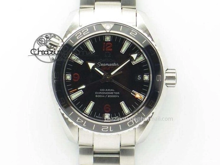 0817 DailyWear Speedmaster Professional Chronometer PVD Black Dial On Black Leather Strap A 8259